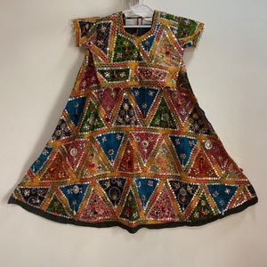 MultiColor Foil Print Lehenga
